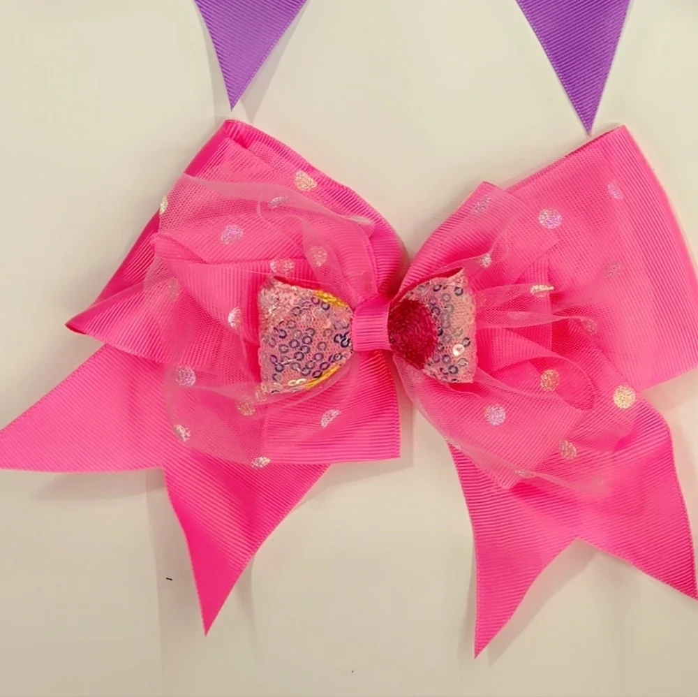 6-Beautiful Colorful Hairbow Set